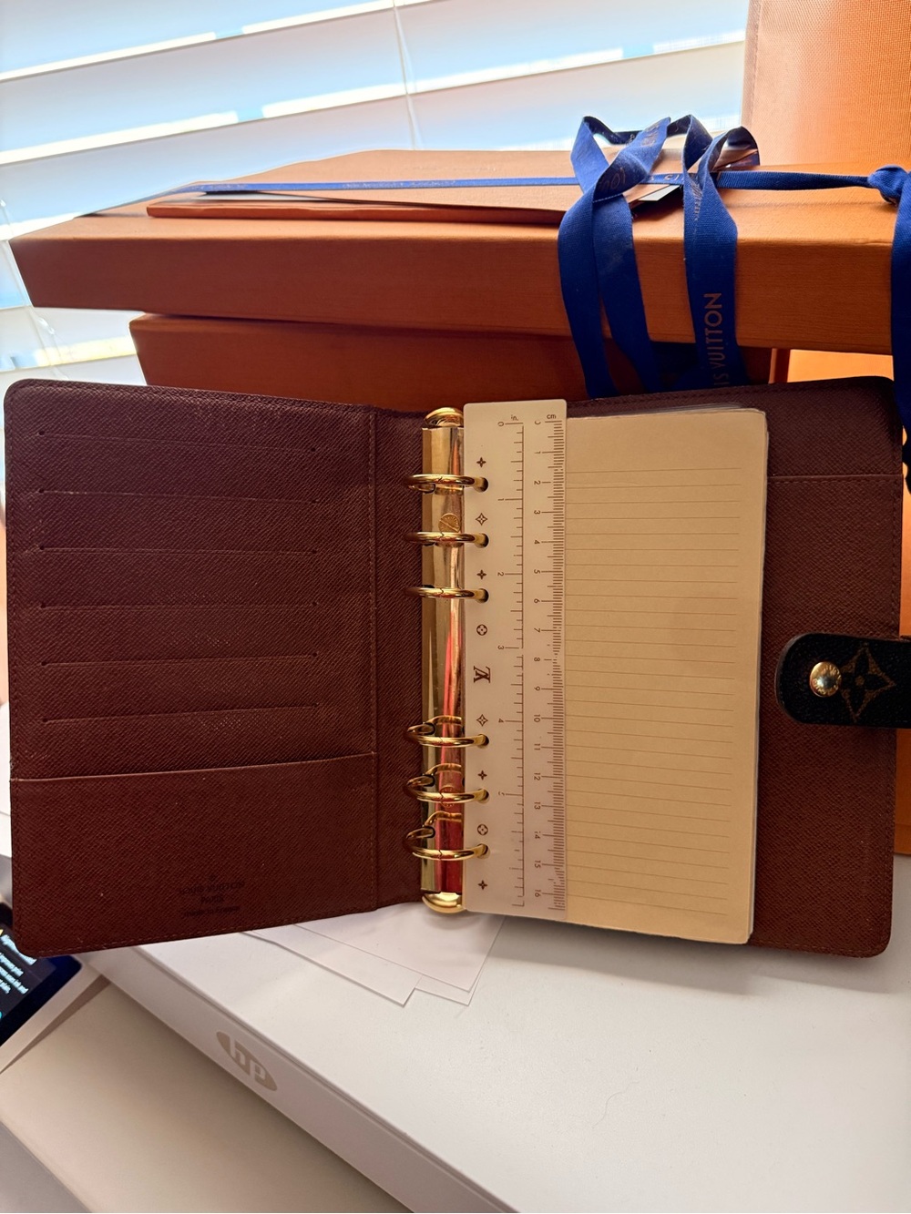 Louis Vuitton Monogram Notebook Agenda Cover in Brown and Tan - Picture 3 of 12